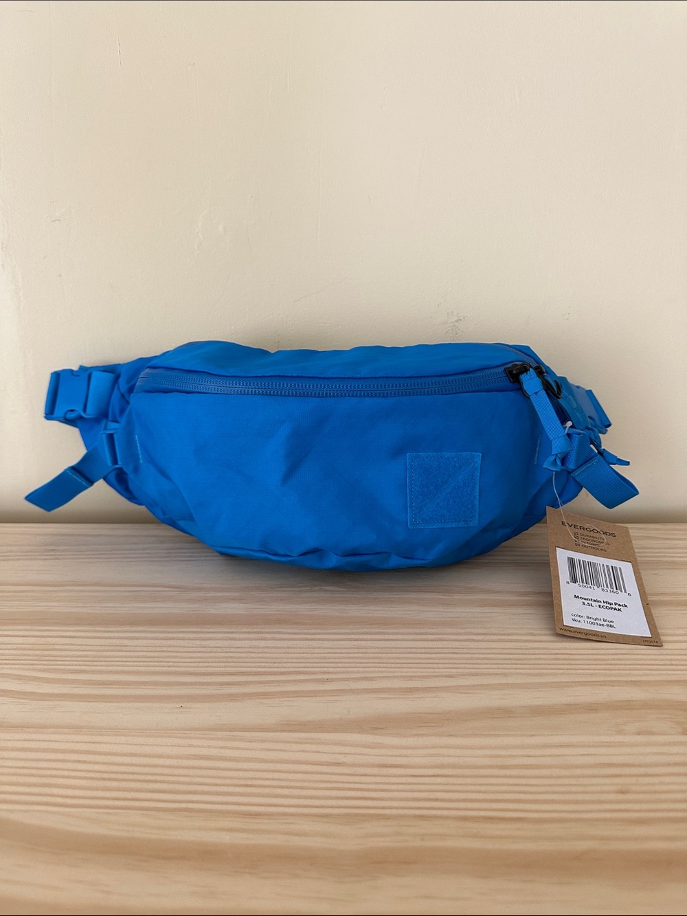 Evergoods Mountain Hip Pack, 3.5L, Ecopak Bright Blue